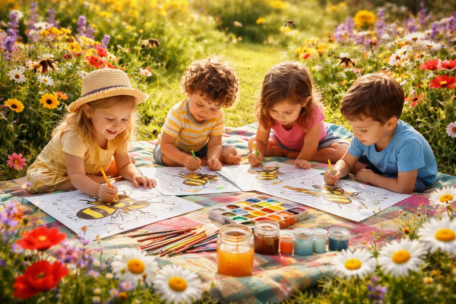 découvrez 10 conseils pour encourager la créativité des tout-petits avec des abeilles à colorier. activité ludique et éducative pour éveiller leur imagination.
