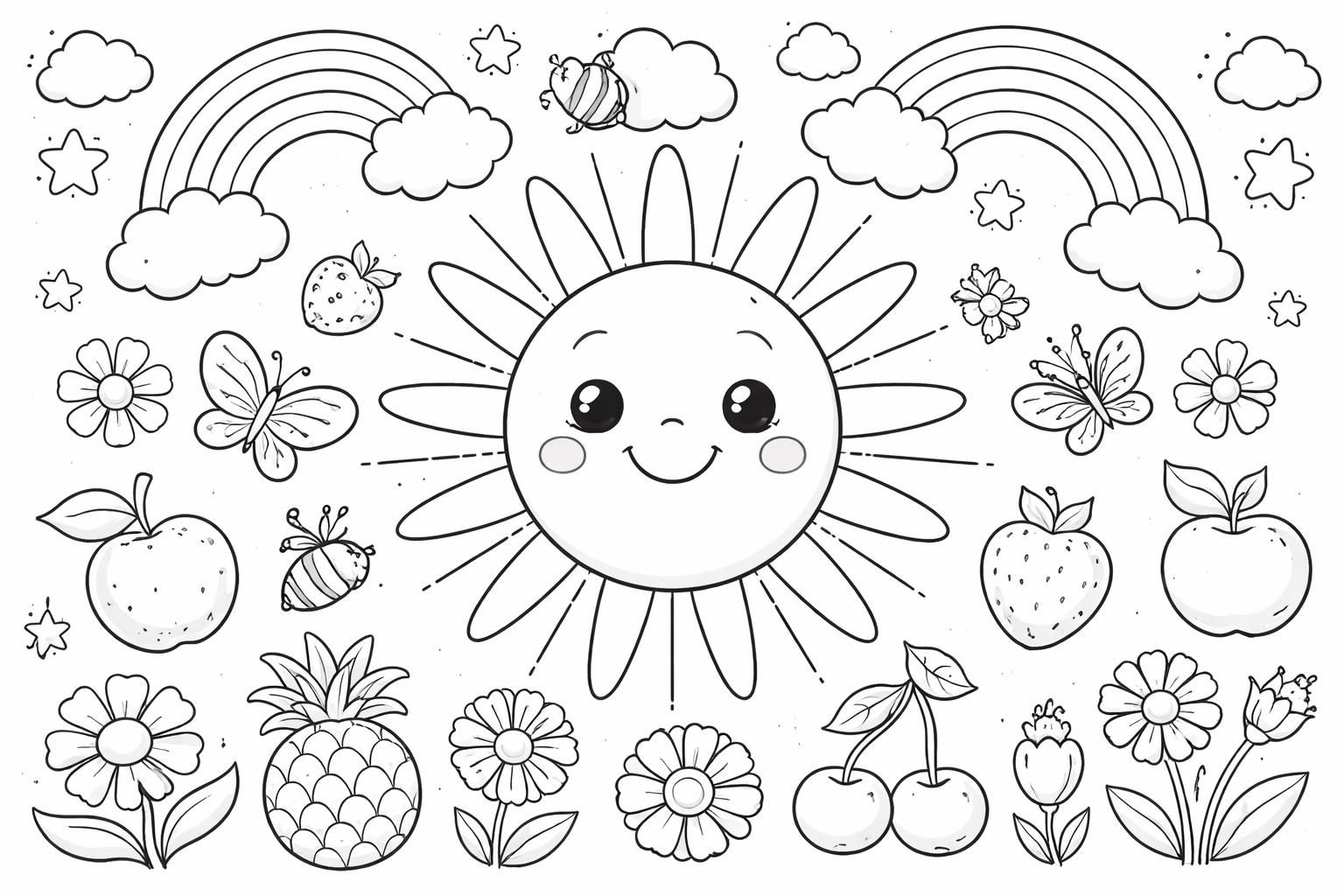 découvrez notre coloriage du soleil, une activité éducative idéale pour apprendre les couleurs tout en s'amusant.