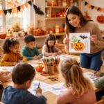 Comment utiliser les coloriages à imprimer Halloween en maternelle en PDF pour enseigner la saison