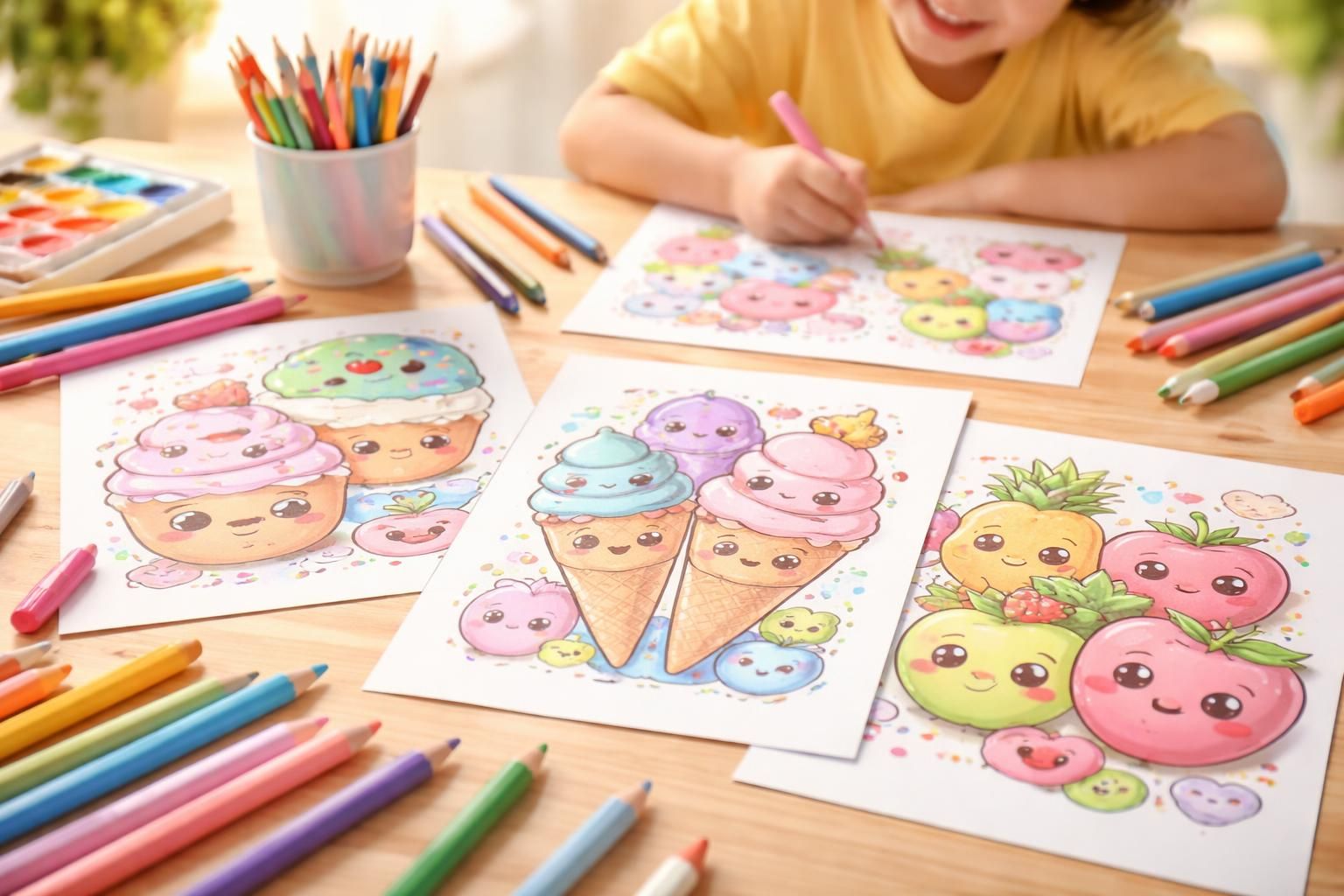 découvrez l'art du coloriage kawaii avec la nourriture, une méthode amusante et créative pour apprendre tout en s'amusant.