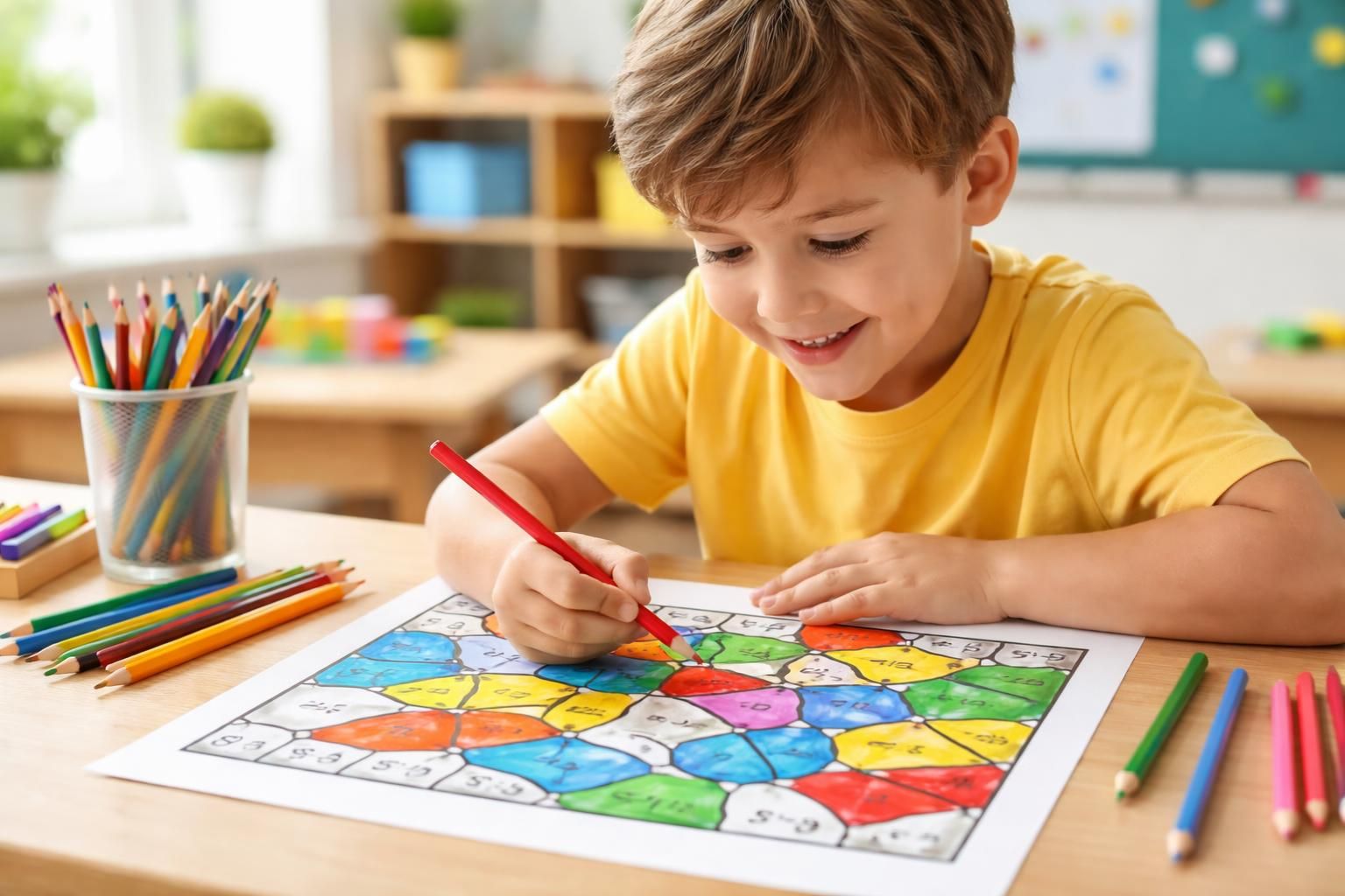 découvrez le coloriage magique avec une addition, une méthode pédagogique innovante et efficace pour apprendre les mathématiques tout en s'amusant.