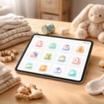 Liste de naissance du bébé : organisation sur iPad Air