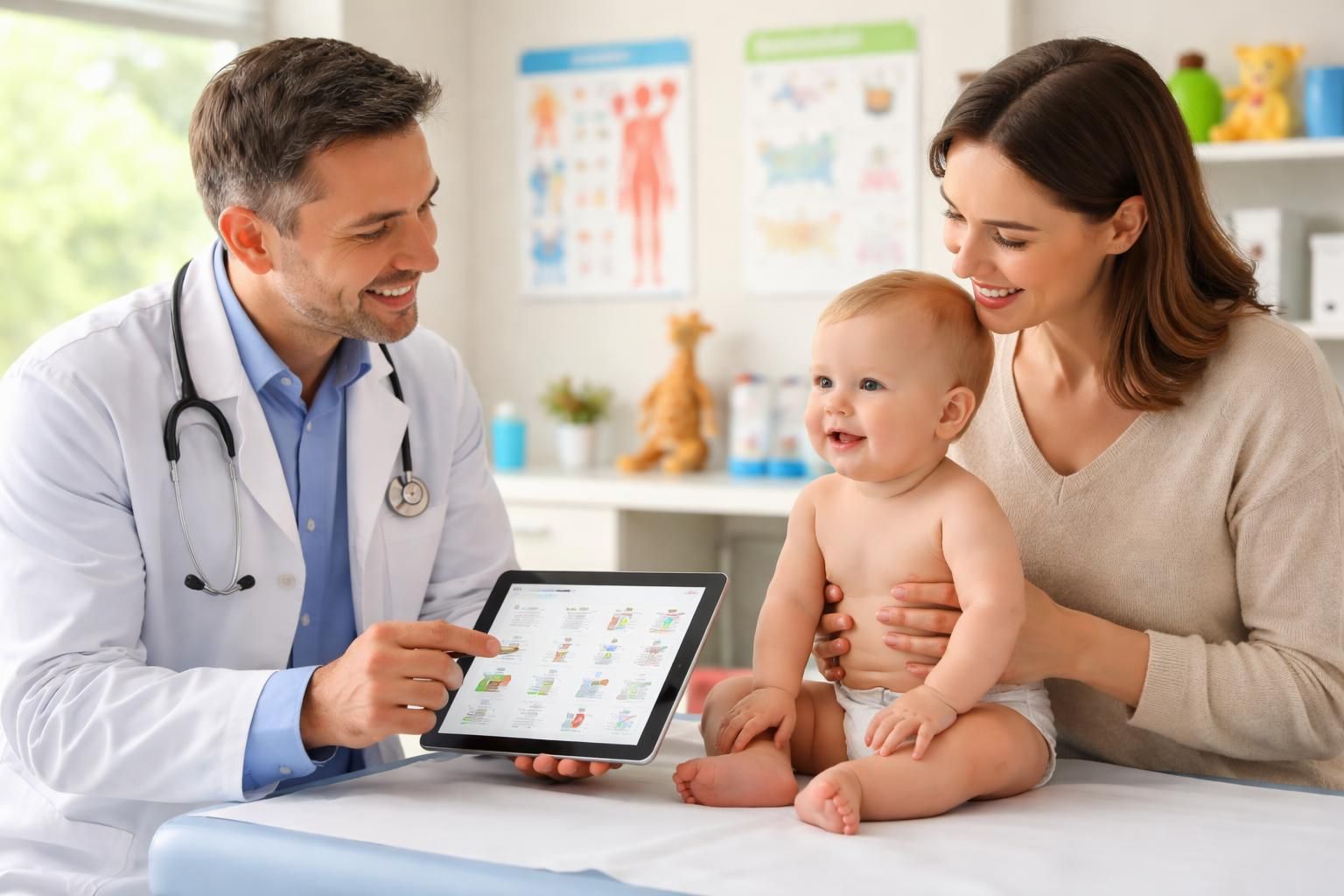 découvrez comment gérer les rendez-vous pédiatriques de votre bébé, avec un focus sur les vaccins et la gestion des ordonnances grâce à une tablette tactile pour un suivi simplifié et efficace.
