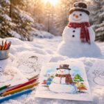 Témoignages : mon expérience avec un bonhomme de neige à colorier