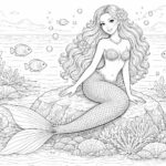 Top 10 des coloriages à imprimer d&rsquo;une sirène en PDF pour des heures de plaisir créatif