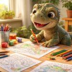Transformez votre après-midi avec des coloriages d&rsquo;un dinosaure à imprimer en PDF